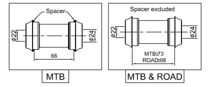 BB008 - PF30 TO GXP (SRAM)